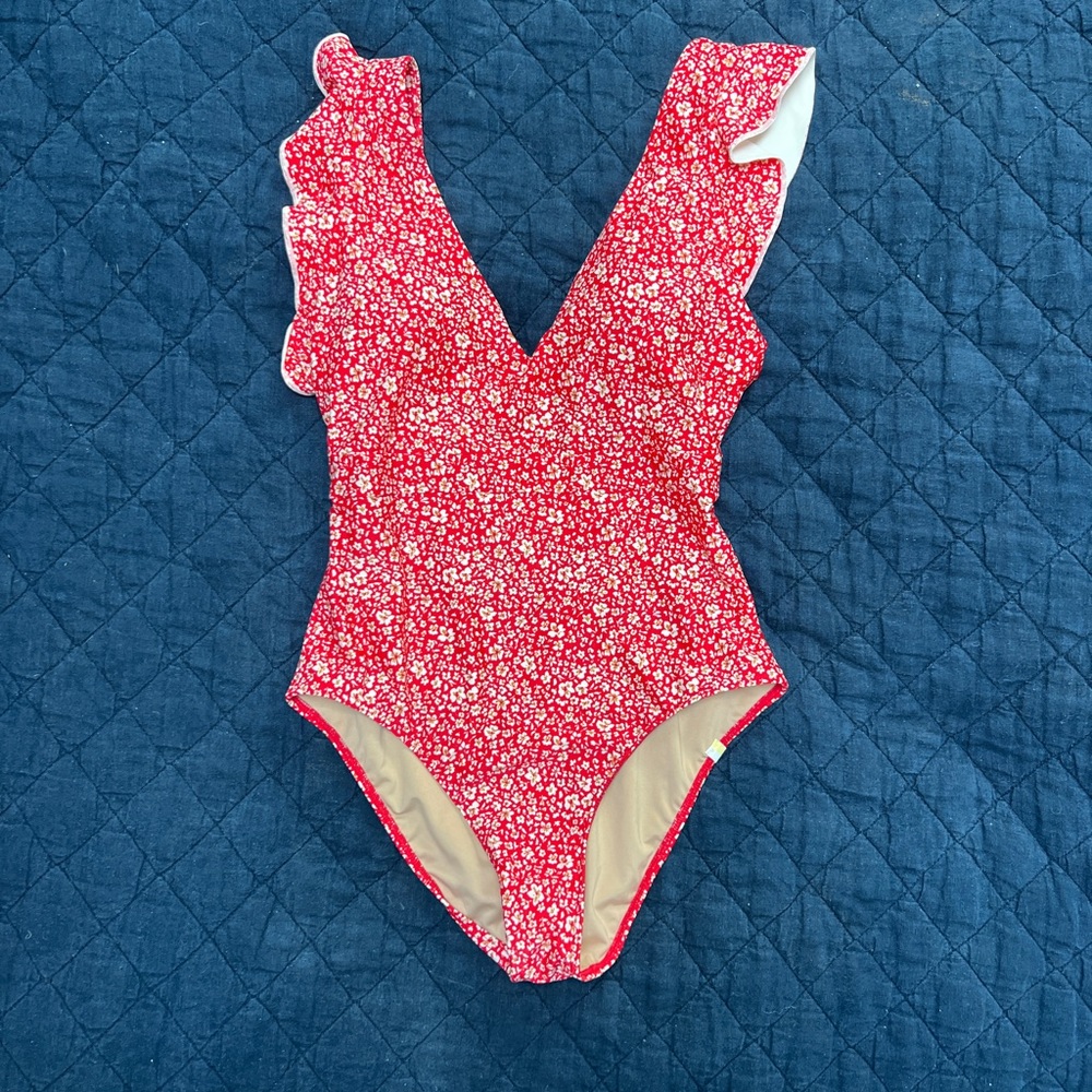 Summersault ruffle backflip bathing suit